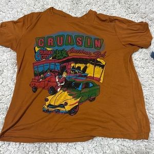 Orange brown Car T-shirt